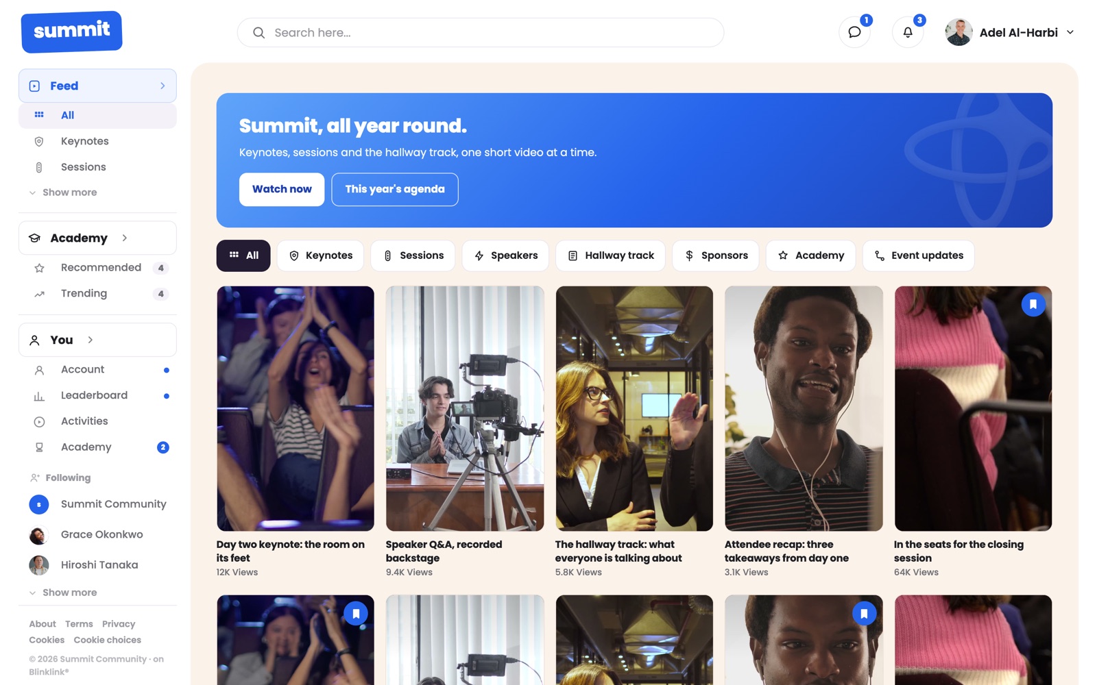 Summit Community en su propio sitio: keynotes, sesiones y las charlas de pasillo